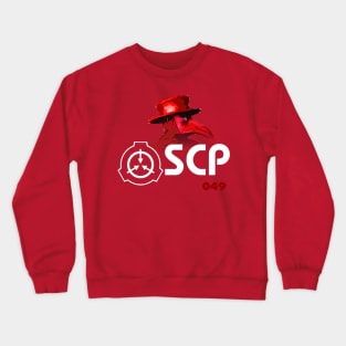 SCP 049 "the plague doctor" (Red) Crewneck Sweatshirt